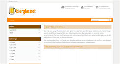 Desktop Screenshot of bierglas.net